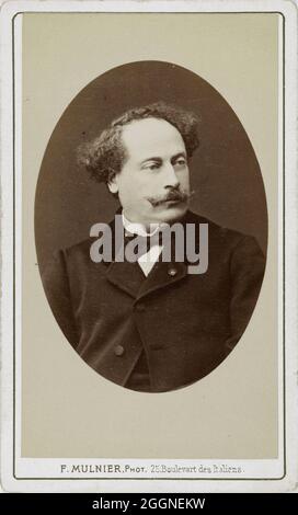 Alexandre Dumas, fils (1824-1895). Musée : COLLECTION PRIVÉE. Auteur: FERDINAND MULNIER. Banque D'Images