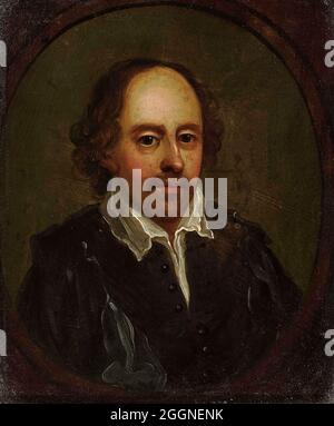 Portrait de William Shakespeare (1564-1616). Musée : COLLECTION PRIVÉE. Auteur: ANONYME. Banque D'Images