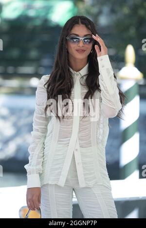 ELISA Maino arrive à l'Hôtel Excelsior dans le cadre du 78e Festival International du film de Venise, en Italie, le 02 septembre 2021. Photo d'Aurore Marechal/ABACAPRESS.COM Banque D'Images