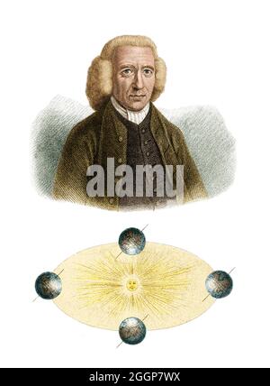 James Ferguson (1710-1776) était un astronome et un fabricant d'instruments écossais. Banque D'Images