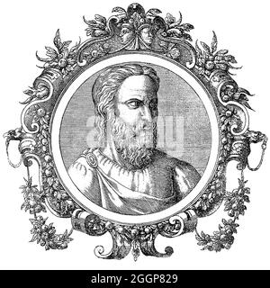 Aretaeus était un célèbre médecin grec qui a probablement vécu en Cappadoce dans la seconde moitié du deuxième siècle après J.-C., partie de l'Empire romain. Banque D'Images