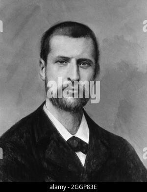 Alexandre Yersin (1863-1943), bactériologue français-suisse et co-découvreur en 1894 du bacille responsable de la peste bubonique, qui fut plus tard nommé Yersinia pestis en son honneur. Banque D'Images