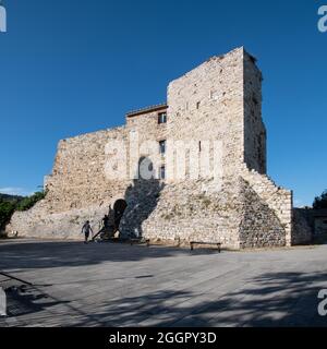 Suvereto. Le 'Rocca' (château) Banque D'Images