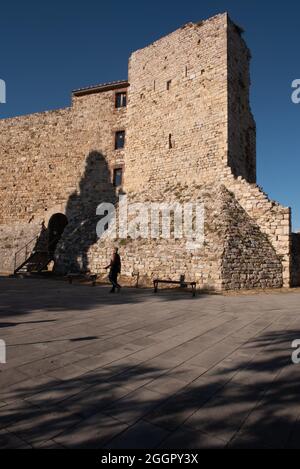 Suvereto. Le 'Rocca' (château) Banque D'Images