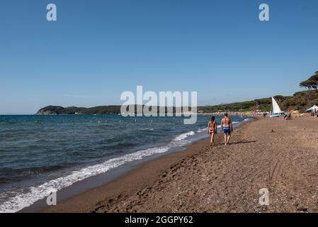 Plage de Baratti Banque D'Images