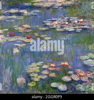 Œuvres de Claude Monet - Lies d'eau - 1916 Banque D'Images