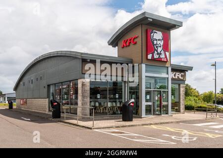 Restaurant de restauration rapide KFC à Wexford, Irlande. Banque D'Images