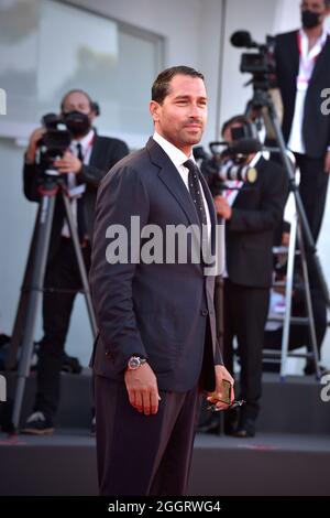 Venise, Italie. 02 septembre 2021. VENISE, ITALIE - SEPTEMBRE 02:Marco Borriello assiste au tapis rouge du film "la main de Dieu" lors du 78e Festival International du film de Venise le 02 septembre 2021 à Venise, Italie. Credit: dpa/Alay Live News Banque D'Images