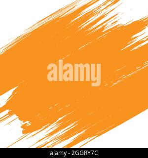 Texture de la peinture à la grunge jaune. Tracé de forme vectoriel. Forme texturée moderne. Bannière affligé Illustration de Vecteur