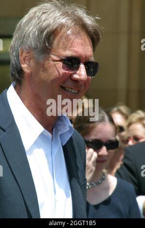 Harrison Ford 05/30/03 cérémonie de la Marche de la renommée de Harrison Ford au 6801 Hollywood Blvd, Hollywood photo de Kazumi Nakamoto/HNW/PictureLux - référence du dossier # 34202-0102HNWPLX Banque D'Images