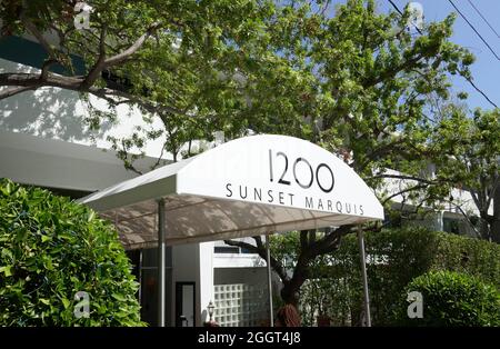 West Hollywood, Californie, États-Unis 2 septembre 2021 Une vue générale de l'atmosphère de Sunset Marquis Hotel l'ancienne maison du réalisateur Roman Polanski, du réalisateur William Freidkin, de l'acteur Robert Alda, de l'acteur Jack Guilford et d'autres au 1200 Alta Loma Road le 2 septembre 2021 à West Hollywood, Californie, États-Unis. Bar 1200 dans l'Hôtel a été visité par les Rolling Stones, U2, John Mayer, Aerosmith, Lady Gaga, Miley Cyrus et d'autres. Photo par Barry King/Alay stock photo Banque D'Images