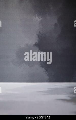 Arrière-plan en tissu gris abstrait avec espace de copie. Arrière-plan texturé plein format haute résolution en noir et blanc. Banque D'Images