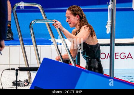 TOKYO, JAPON - SEPTEMBRE 3 : Chantalle Zijderveld, des pays-Bas, a terminé la 1ère compétition sur le 200m féminin Medley - SM10 lors des Jeux paralympiques de Tokyo 2020 au Tokyo Aquatics Centre le 3 septembre 2021 à Tokyo, Japon (photo par Ilse Schaffers/Orange Pictures) NOCNSF Banque D'Images
