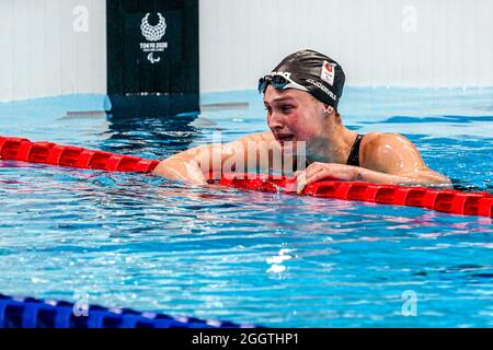 TOKYO, JAPON - SEPTEMBRE 3 : Chantalle Zijderveld, des pays-Bas, a terminé la 1ère compétition sur le 200m féminin Medley - SM10 lors des Jeux paralympiques de Tokyo 2020 au Tokyo Aquatics Centre le 3 septembre 2021 à Tokyo, Japon (photo par Ilse Schaffers/Orange Pictures) NOCNSF Banque D'Images