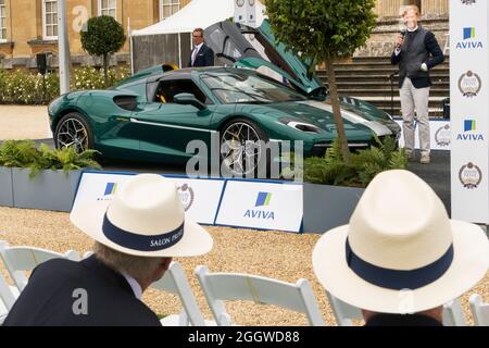 Touring Superleggera Arese 95 coupé 2021 exposé au salon Prive Blenheim Palace UK Banque D'Images