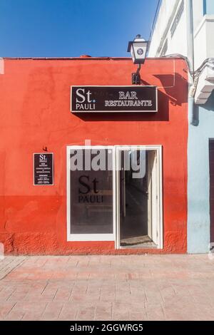 SANTIAGO DE CUBA, CUBA - 31 JANVIER 2016 : bar St. Pauli à Santiago de Cuba, Cuba Banque D'Images