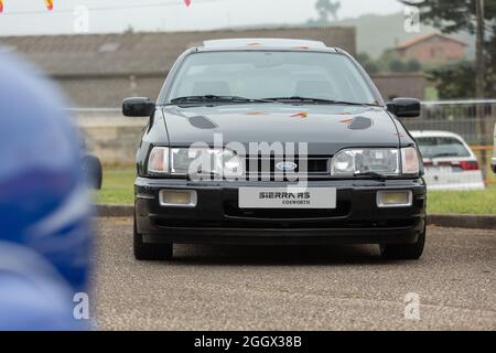 Cobreces, Espagne - 14 août 2021 : salon automobile public. Le Sierra de Ford est une voiture de catégorie D développée par la société automobile nord-américaine Ford In Banque D'Images