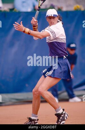 Joueur de tennis autrichien Barbara Paulus, Italien Open 1997 Banque D'Images