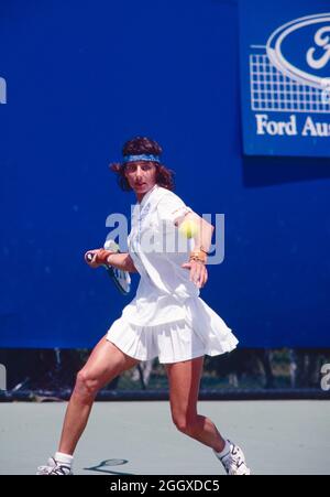 Joueur de tennis autrichien Barbara Paulus, Open d'Australie 1995 Banque D'Images