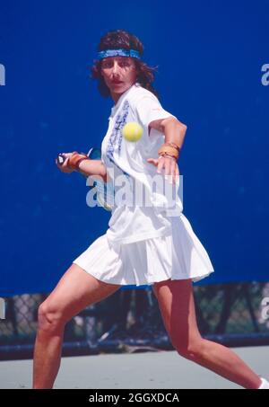 Joueur de tennis autrichien Barbara Paulus, Open d'Australie 1995 Banque D'Images