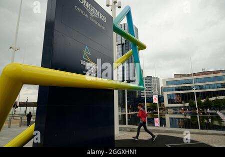 Logo des Jeux du Commonwealth de Birmingham 2022, Banque D'Images