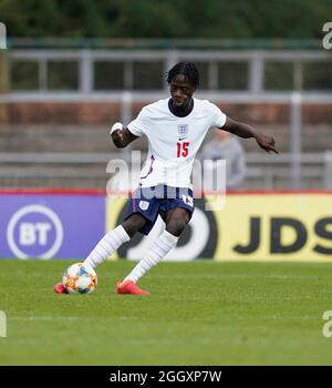 Newport, Royaume-Uni. 03 septembre 2021. Darko Gyabi en action, au pays de Galles contre l'Angleterre U18, score final 1-1 crédit:, Graham Glendinning,/ Alamy Live News Banque D'Images