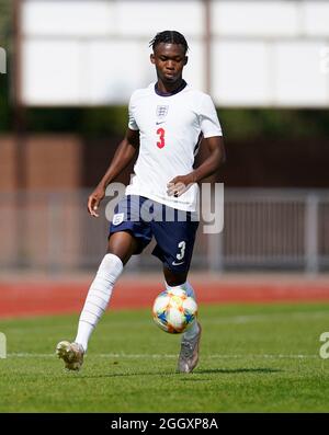 Newport, Royaume-Uni. 03 septembre 2021. Zak Sturage photographié en action, au pays de Galles contre Angleterre U18, score final 1-1 crédit:, Graham Glendinning,/ Alamy Live News Banque D'Images