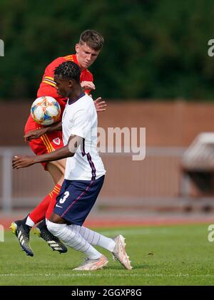 Newport, Royaume-Uni. 03 septembre 2021. ZK Sturage photographié en action, au pays de Galles contre Angleterre U18, score final 1-1 crédit:, Graham Glendinning,/ Alamy Live News Banque D'Images