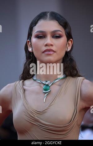 Venise, Italie. 03ème septembre 2021. Zendaya participe à la première Dune dans le cadre du 78e Festival International du film de Venise à Venise, Italie, le 03 septembre 2021. Photo d'Aurore Marechal/ABACAPRESS.COM crédit: Abaca Press/Alay Live News Banque D'Images