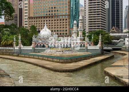 Masjud Jamek, Kuala Lumpur, Confluence de la rivière Banque D'Images