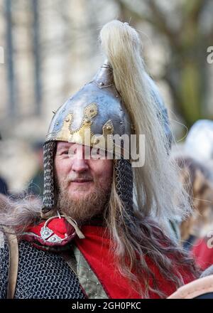 Le Jorvik Viking Festival à York Banque D'Images