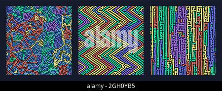 Motif de Turing. Modèle réaction-diffusion. Bases chimiques de la morphogenèse. Illustration de Vecteur