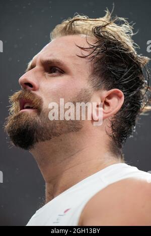 Tokyo, Japon. 04e septembre 2021. TOKYO, JAPON - SEPTEMBRE 4: Aled Davies, de Grande-Bretagne, en compétition avec le tir masculin mis - T63 final lors des Jeux paralympiques de Tokyo 2020 au stade olympique le 4 septembre 2021 à Tokyo, Japon (photo de Helene Wiesenhaan/Orange Pictures) NOCNSF Atletiekunie Credit: Orange pics BV/Alay Live News Banque D'Images