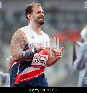 Tokyo, Japon. 04e septembre 2021. TOKYO, JAPON - SEPTEMBRE 4: Aled Davies, de Grande-Bretagne, en compétition avec le tir masculin mis - T63 final lors des Jeux paralympiques de Tokyo 2020 au stade olympique le 4 septembre 2021 à Tokyo, Japon (photo de Helene Wiesenhaan/Orange Pictures) NOCNSF Atletiekunie Credit: Orange pics BV/Alay Live News Banque D'Images
