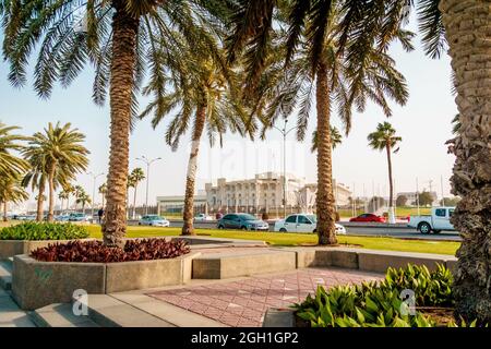 DOHA, QATAR - 01 mars 2019 : une belle photo d'une rue au Qatar, Doha Banque D'Images