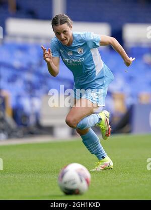 Hayley Raso de Manchester City pendant le match de Super League féminin de la FA à Goodison Park, Liverpool. Date de la photo: Samedi 4 septembre 2021. Banque D'Images