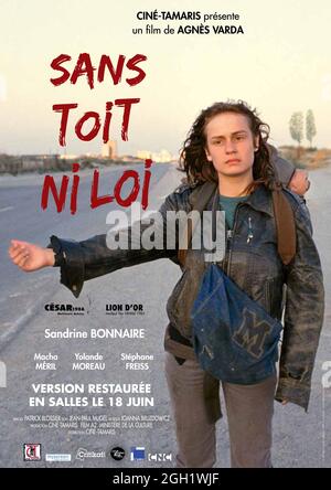 SANDRINE BONNAIRE in VAGABOND (1985) -titre original: SANS TOIT ni loi-, réalisé par AGNES VARDA. Credit: Films A2 / Ciné Tamaris / Album Banque D'Images