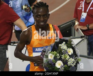 Bruxelles, Belgique. 03ème septembre 2021. Francine NIYONSABA du Burundi lors de l'IAAF Wanda Diamond League Bruxelles 2021, rencontre Memorial Van Damme le 3 septembre 2021 au stade du Roi Baudouin à Bruxelles, Belgique - photo Laurent Lairys / ABACACAPRESS.COM crédit: Abaca Press/Alay Live News Banque D'Images