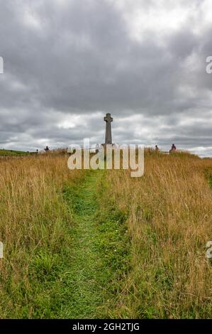 Croix du mémorial de la bataille de Flodden Banque D'Images