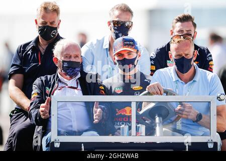 Zandvoort, pays-Bas. 3 septembre 2021. VERSTAPPEN Max (Ned), Red Bull Racing Honda RB16B, MARKO Helmut (aut), pilote¤â„′ Manager de Red Bull Racing, portrait pendant la Formule 1 Heineken Dutch Grand Prix 2021, 13e tour du Championnat du monde de Formule 1 FIA 2021 du 3 au 5 septembre 2021 sur le circuit Zandvoort, à Zandvoort, Pays-Bas - photo Antonin Vincent/DPPI crédit: DPPI Media/Alay Live News Banque D'Images