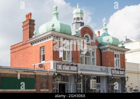 La porte de scène 10, rue Compton Eastbourne Banque D'Images