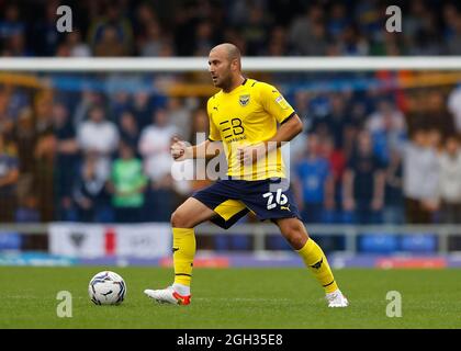 Merton, Londres, Royaume-Uni. 4 septembre 2021. EFL Championship football, AFC Wimbledon versus Oxford City: Herbie Kane d'Oxford United Credit: Action plus Sports/Alay Live News Banque D'Images