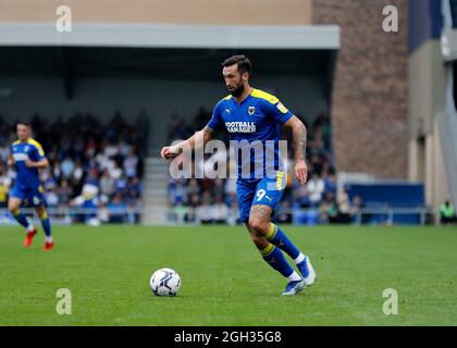 Merton, Londres, Royaume-Uni. 4 septembre 2021. EFL Championship football, AFC Wimbledon versus Oxford City: Ollie Palmer de AFC Wimbledon Credit: Action plus Sports/Alay Live News Banque D'Images