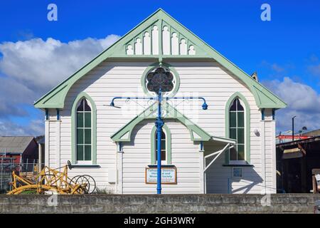 La Taihape and districts Historical and Museum Society à Taihape, Nouvelle-Zélande. Le musée se trouve dans l'ancienne église presbytérienne de la ville, construite en 1911 Banque D'Images