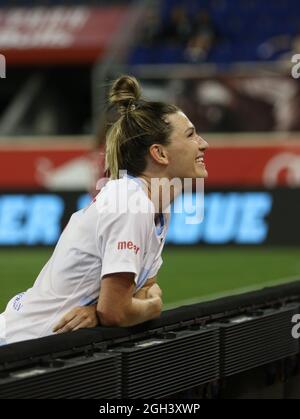 Harrison, États-Unis . 04e septembre 2021. ARIN Wright (3, Chicago Red Stars) après le match de la National Women's Soccer League entre NJ/NY Gotham FC et Chicago Red Stars au Red Bull Arena de Harrison, New Jersey. Crédit: SPP Sport presse photo. /Alamy Live News Banque D'Images