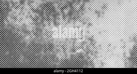 Arrière-plan en pointillés gris noir. Élément de design tendance et sale. Texture des points de superposition. Style salopant Illustration de Vecteur