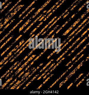 Motif de bandes obliques jaunes abstraites. Texture de détresse des taches, taches, encre, points, rayures. Éléments de conception pour cadres, motif textile, toile Illustration de Vecteur