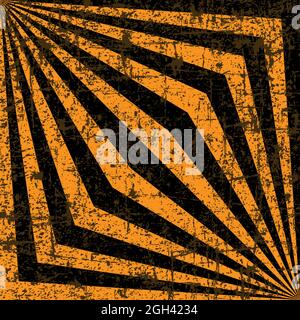 Le vecteur jaune et noir grunge des bandes obliques. Texture de détresse des taches, taches, encre, points, rayures. Éléments de style Doodle Illustration de Vecteur