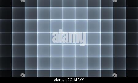 Arrière-plan abstrait 4k monochrome blanc gris clair noir foncé cubes motif vagues et lignes Banque D'Images