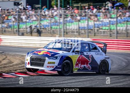 01 KRISTOFFERSSON Johan (SWE), équipe KYB EKS JC, Audi S1, World RX, action, pendant le World RX of France, 3e tour du Championnat du monde de la FIA 2021, FIA WRX, du 3 au 5 septembre, circuit de Lohéac, France - photo Paulo Maria / DPPI Banque D'Images